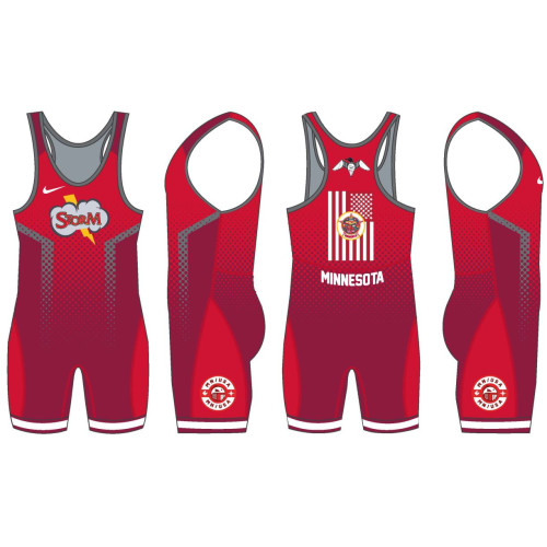 MN/USA Wrestling Team Red Nike Singlet 2021